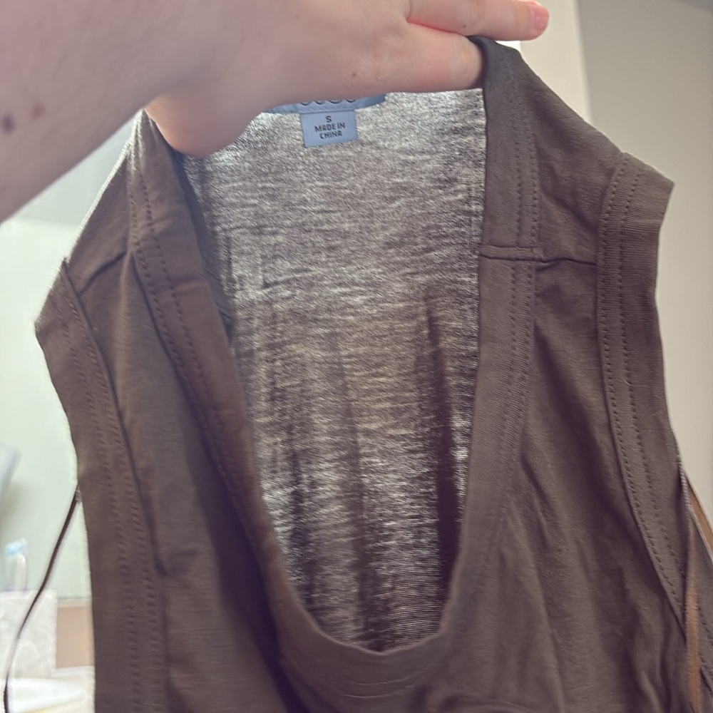 NWT CeCe Dark Green Tank Size S - Picture 10 of 12